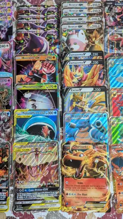 Pokemon V, VMAX, GX, EX Jumbo Oversized Card Lot Of 53 Cards Charizard Mewtwo - Image 4