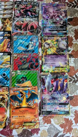 Pokemon V, VMAX, GX, EX Jumbo Oversized Card Lot Of 53 Cards Charizard Mewtwo - Image 5