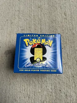 Mewtwo Pokemon 23k Gold-Plated Trading Card&Pokeball - Limited Edition New 1999 - Image 2
