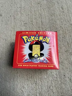 Mewtwo Pokemon 23k Gold-Plated Trading Card&Pokeball - Limited Edition New 1999 - Image 2