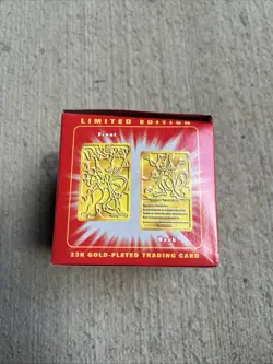 Mewtwo Pokemon 23k Gold-Plated Trading Card&Pokeball - Limited Edition New 1999 - Image 3