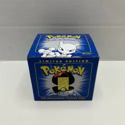Mewtwo Pokemon 23k Gold-Plated Trading Card&Pokeball - Limited Edition New 1999 - Image 1