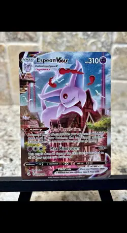 Espeon VMAX 270/264 Secret Rare Full Art Holo - Fusion Strike Pokemon Card - NM - Image 3