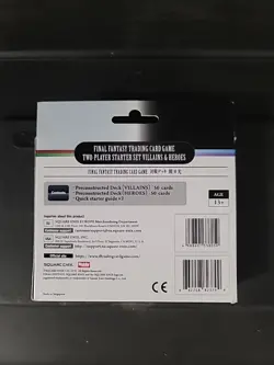 Final Fantasy Trading Card Game Starter Set Villians & Heroes Square-Enix! New! - Image 2