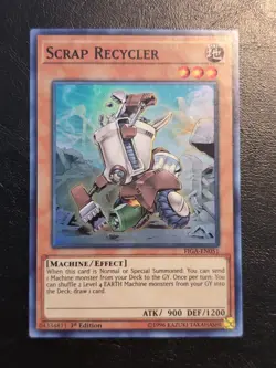 Yu-Gi-Oh! SUPER RARE HOLO CARD SCRAP RECYCLER FIGA-EN051 1ST NM - Image 1