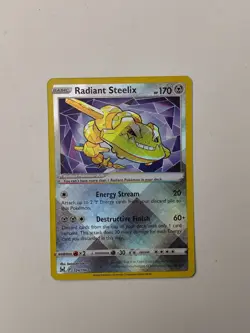 Radiant Steelix - 124/196 Lost Origin Radiant Holo Rare Pokemon - Near Mint - Image 1