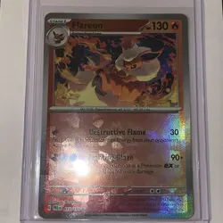Pokemon TCG Flareon Master Ball Holo Card 013/131 Prismatic Evolutions - Image 2