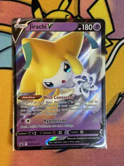 Jirachi V SWSH299 Sword & Shield Black Star Promo Pokemon Card Near Mint - Image 1
