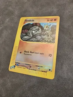 Pokemon TCG Geodude 110/165 Reverse Holo Common - Expedition Base Set - LP - Image 2