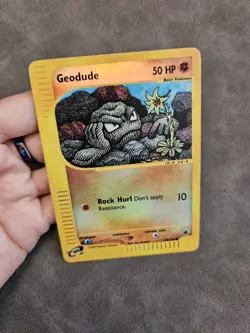 Pokemon TCG Geodude 110/165 Reverse Holo Common - Expedition Base Set - LP - Image 3