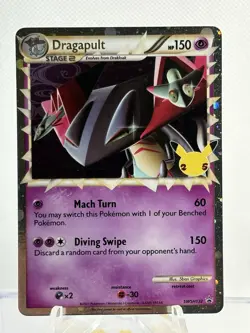 Pokemon TCG Dragapult SWSH132 Celebrations Promo Holo NM F7 - Image 1