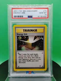 PSA 10 Energy Ark 75/75 Neo Discovery Set Common 2001 English Pokemon TCG WoTC - Image 1