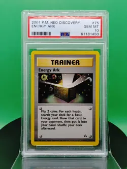 PSA 10 Energy Ark 75/75 Neo Discovery Set Common 2001 English Pokemon TCG WoTC - Image 3