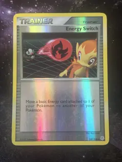 Energy Switch 107/130 Pokemon Card Reverse Holo Diamond & Pearl 357💎LP💎 - Image 1