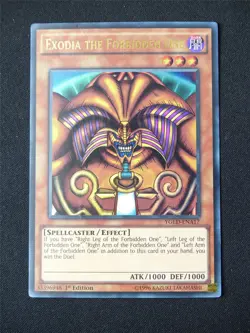 Exodia the Forbidden One YGLD Ultra Rare played - 1st ed Yugioh Card #1VK - Image 1