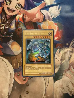 Blue-Eyes White Dragon - DB1-EN098 Ultra Rare MP Yugioh Card - Image 1