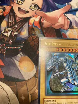 Blue-Eyes White Dragon - DB1-EN098 Ultra Rare MP Yugioh Card - Image 5