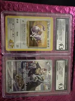 Pokemon TCG Mixed Lot of Graded Cards (2 graded cards) Vintage + Modern Holo - Image 1