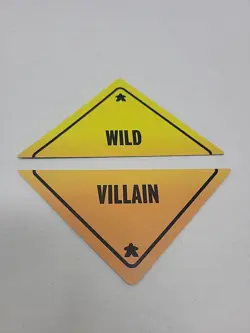 Caution Signs Exclusive Promo Cards Origins 2025 Wild Villain Wise Wizard Games - Image 1