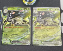 HOLO Toedscruel EX 005/091 NM / M Paldean Fates Scarlet Violet 2 card lot - Image 1