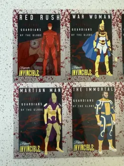 Invincible SDCC 2025 Keepsake Guardians Of The Globe Cards LE 100 Blood Splatter - Image 3