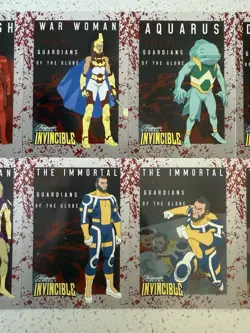 Invincible SDCC 2025 Keepsake Guardians Of The Globe Cards LE 100 Blood Splatter - Image 4