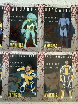 Invincible SDCC 2025 Keepsake Guardians Of The Globe Cards LE 100 Blood Splatter - Image 5