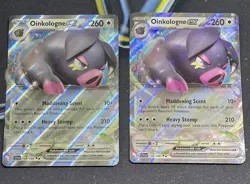 Oinkologne ex 158/198 Scarlet & Violet Base Set Double Rare Pokemon TCG 2 cards - Image 1
