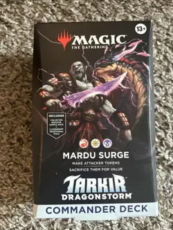 Magic the Gathering Tarkir Dragonstorm MTG Commander Deck - Mardu Surge Sealed - Image 1