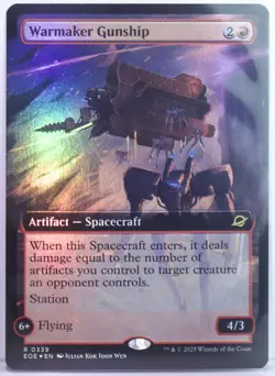 Warmaker Gunship [New, Near Mint] Extended *Foil* {Edge of Eternities} - Image 1