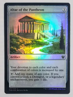 X 1 FOIL Altar of the Pantheon NM THB 231 Theros Beyond Death Magic Gathering - Image 1