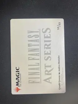 Gysahl Greens Art Series #10/53 Final Fantasy MTG (Gold Stamp Sig) - Image 2