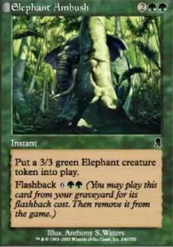 Elephant Ambush - Odyssey #240/350 MTG Magic The Gathering - Image 1
