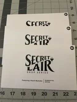 MTG Secret Lair: Featuring: Peach Momoko Rainbow Foil Magic the Gathering SEALED - Image 1