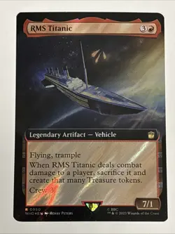 MTG Doctor Who RMS Titanic Extended Art Surge Foil 0980 NM Rare - Image 1