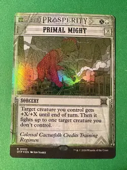 Primal Might 32 Breaking News Foil - MTG OTP - M/NM Unplayed FAST2SHIP!! - Image 1