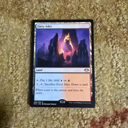 Fiery Islet MTG Modern Horizons Rare NM - Magic The Gathering Card - Image 1