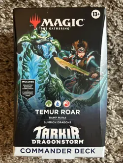 Magic the Gathering Tarkir Dragonstorm MTG Commander Deck - Temur Roar - Image 1