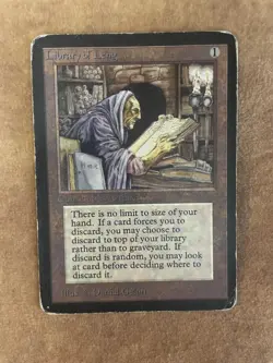 MTG LIBRARY OF LENG from ALPHA MP/HP & MTG ALPHA LIFEFORCE LP- FREE SHIPPING - Image 1