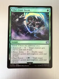 Tifa’s Limit Break - 207 - Magic: Final Fantasy MTG - Uncommon - FOIL - FFVII - Image 1