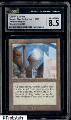 1993 Magic The Gathering MTG Arabian Nights City in a Bottle 8.5 CGC - Image 1