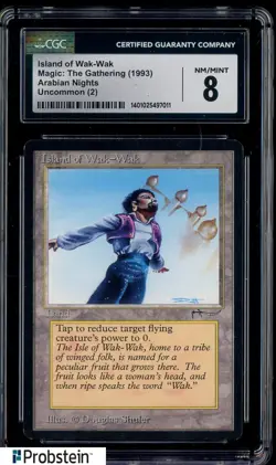 1993 Magic The Gathering MTG Arabian Nights Island of Wak-Wak 8 CGC - Image 1