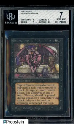 1993 Magic The Gathering MTG ALPHA Nettling Imp 7 BGS - Image 1