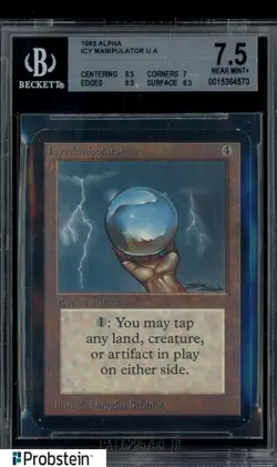 1993 Magic The Gathering MTG ALPHA Icy Manipulator 7.5 BGS - Image 1