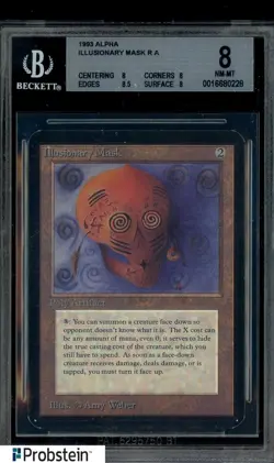 1993 Magic The Gathering MTG ALPHA Illusionary Mask 8 BGS - Image 1