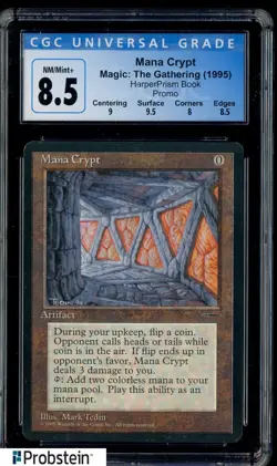 1995 Magic The Gathering MTG Promo Mana Crypt 8.5 CGC - Image 1