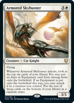 MTG Armored Skyhunter - Foil, Commander Legends, Lightly Played, English - Image 1