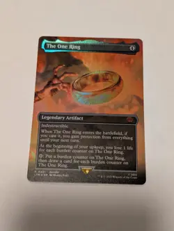 magic the gathering Foil The One Ring (Borderless) (LTR 0451) - Image 1