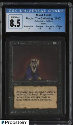 1993 Magic The Gathering MTG Rare Mind Twist Collectors Edition 8.5 CGC - Image 1