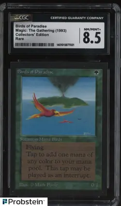 1993 Magic The Gathering MTG Rare Birds of Paradise Collectors Edition 8.5 CGC - Image 1